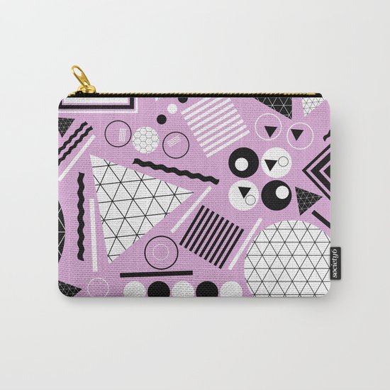 Busy Busy Busy Black And White! Carry-All Pouch