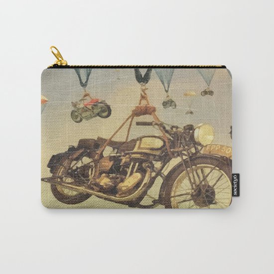 Vintage Motorcycle Show Poster Carry-All Pouch