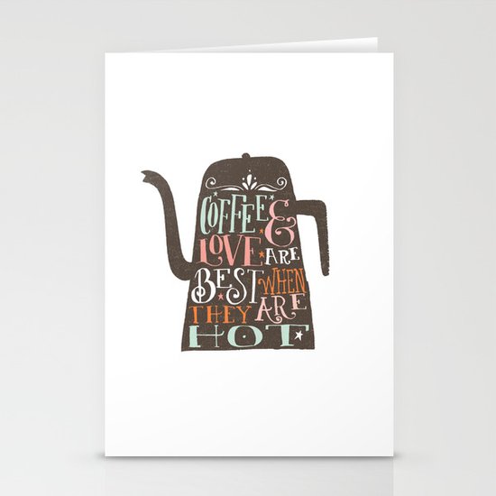 COFFE & LOVE Stationery Cards