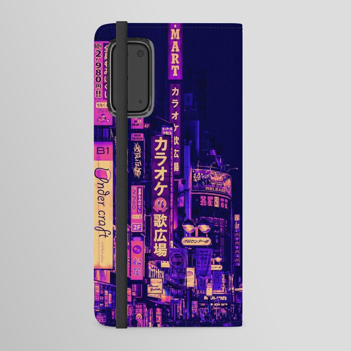 Neon City Alley Android Wallet Case