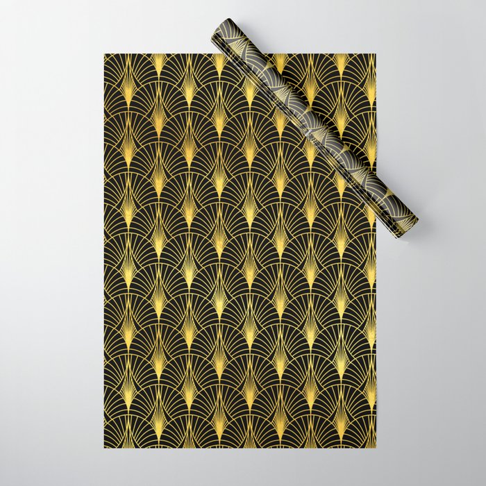 Berlin Art Deco Ornate Pattern Wrapping Paper by DEC02 Society6
