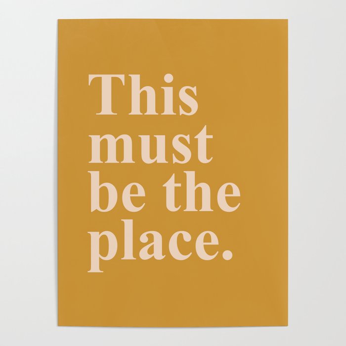 this must be the place Poster