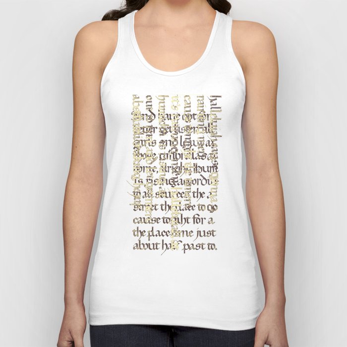 Calligraphy Gothic Tank Top