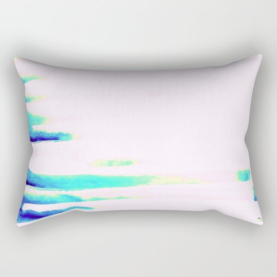 Colorful Seaside Stripes Rectangular Pillow