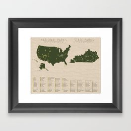 US National Parks - Kentucky Gerahmter Kunstdruck