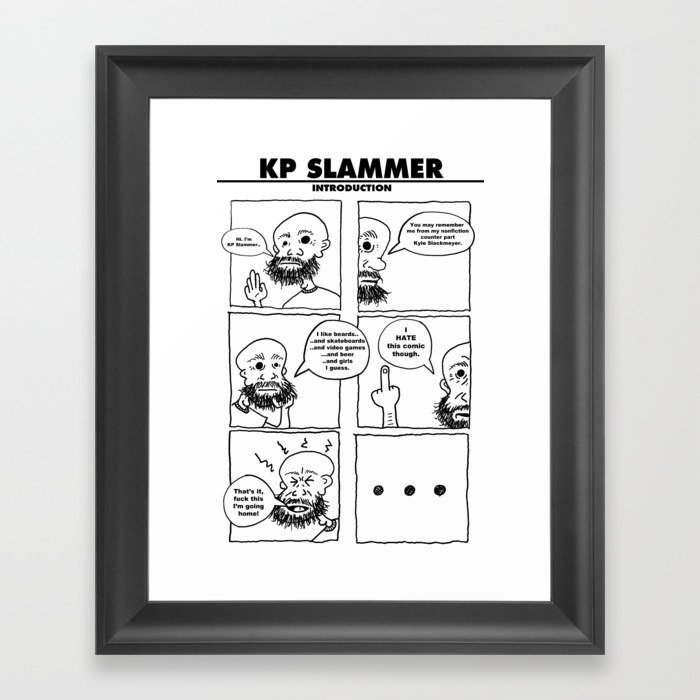 KP Slammer: Introduction Framed Art Print