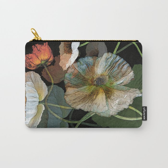 Meandering Poppies Carry-All Pouch