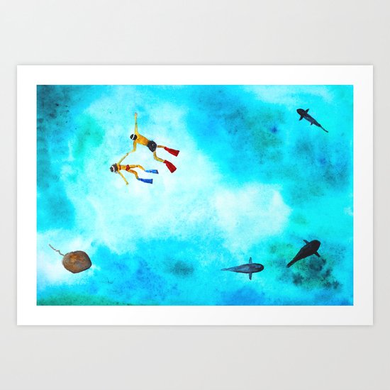 Explore the world Art Print