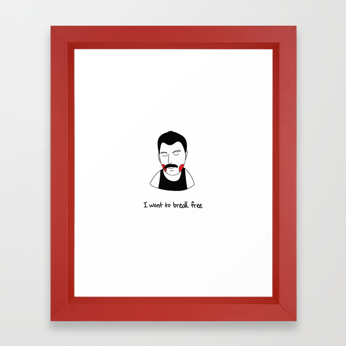 I Want To Break Free Framed Art Print By Laurenjibloom Society6