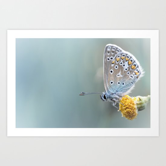 Composition in Yellow and Blue.... Art Print