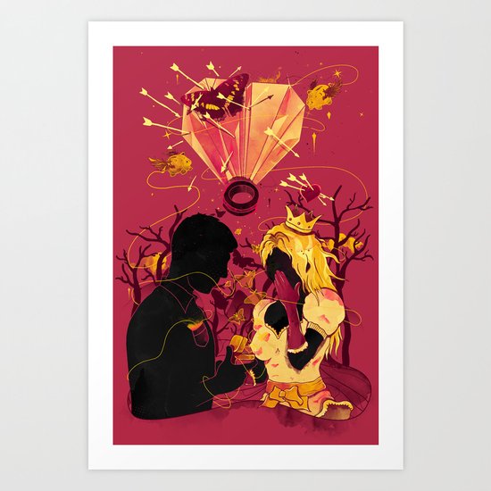 2 Hearts 2 Love Art Print