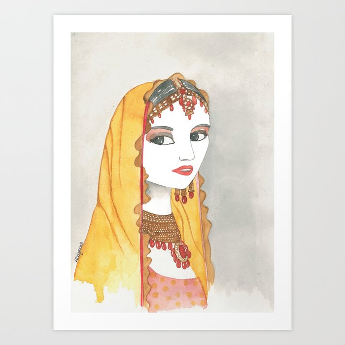 Indian Bride Art Print