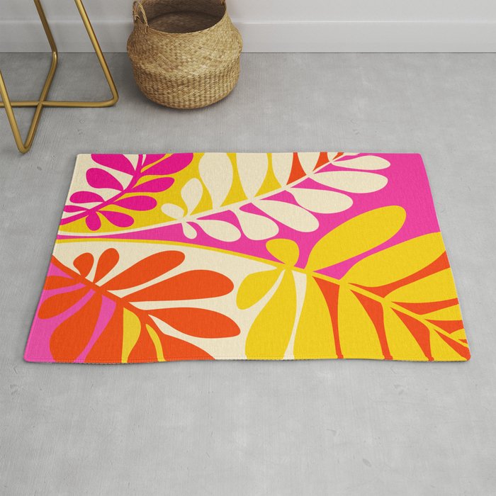 Abstract Trippy Disco Garden Rug