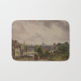 John Constable vintage painting Bath Mat