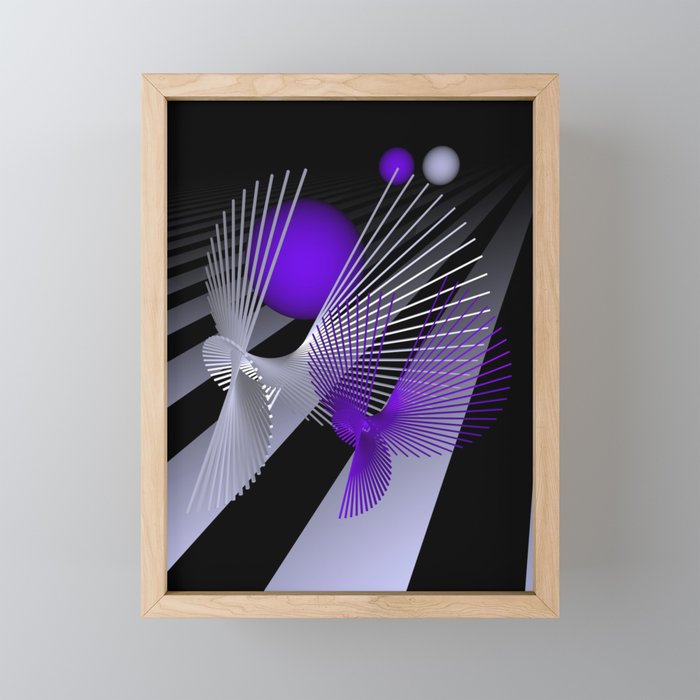 go violet -10- Framed Mini Art Print
