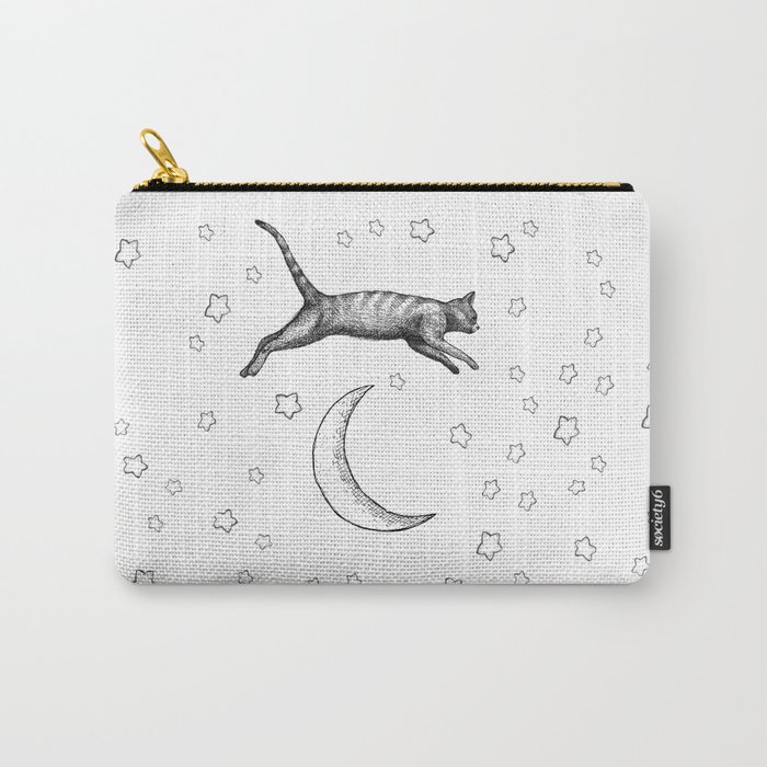 Cat Jumping Over The Moon Carry-All Pouch