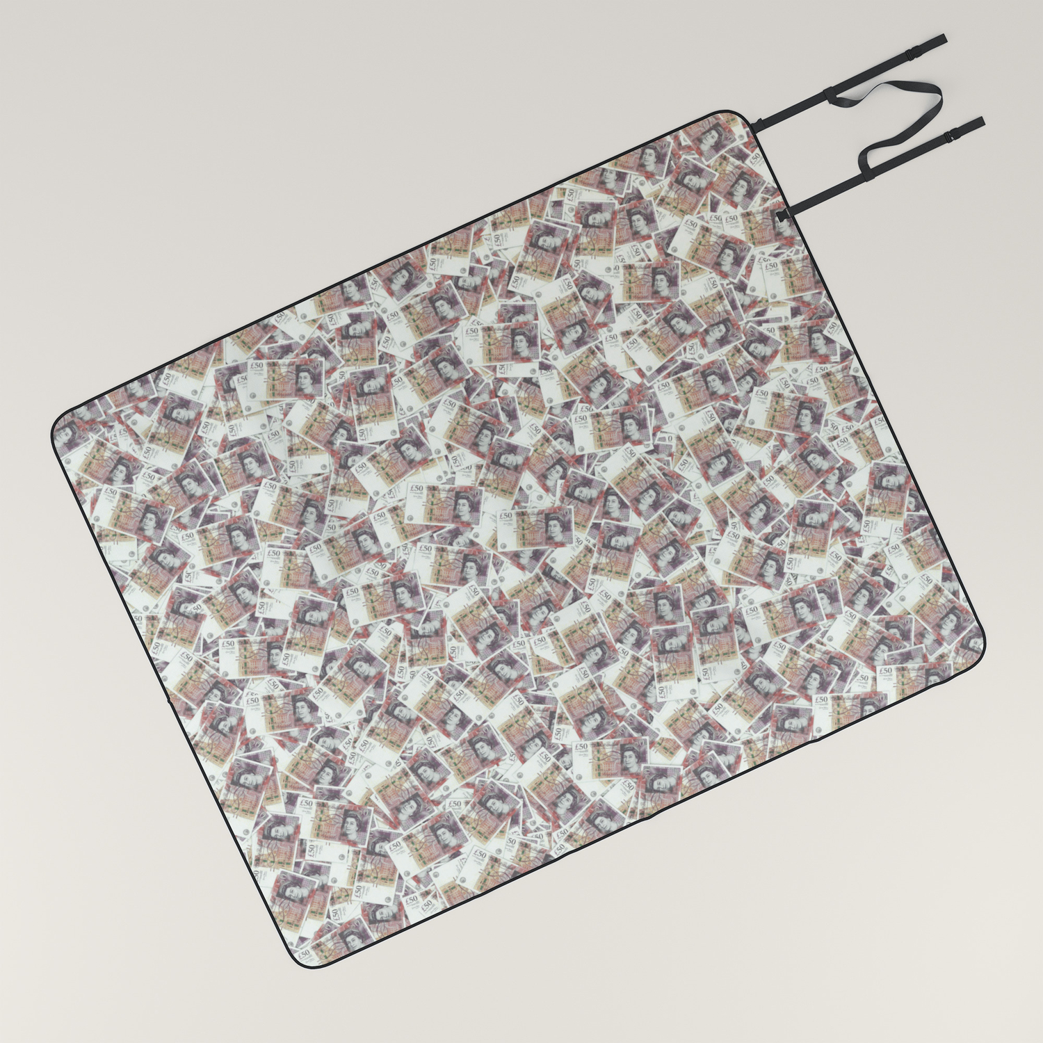Giant Money Background 50 Pound Notes 3d Render Of Thousands Of 50 Pound Notes Picnic Blanket By Grandeduc Society6