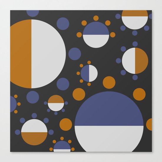 MORE AND MORE CIRCLES (abstract pattern Canvas Print
