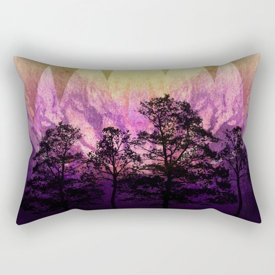 TREES under MAGIC MOUNTAINS III Rectangular Pillow