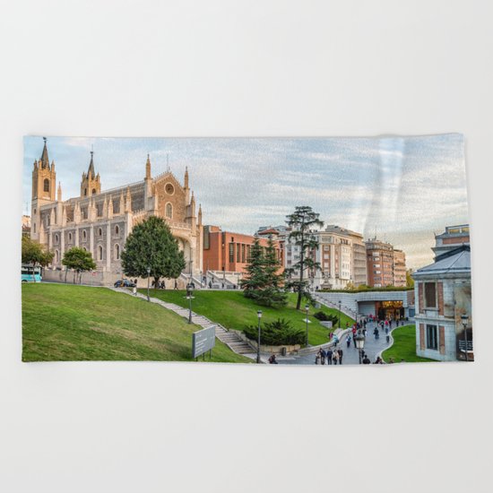 El Prado Museum. Madrid Beach Towel