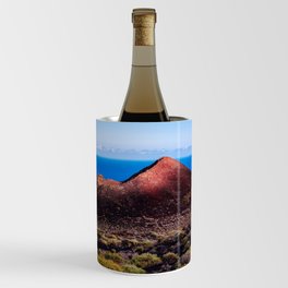 Volcano cinder cone in the Island of La Palma Wine Chiller