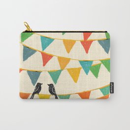 Carnival is coming to town Carry-All Pouch | Digital, Love, Colorful, Bunting, Carnival, Fair, Carnaval, Painting, Paperflag, Popart 