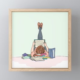 Page Turner Framed Mini Art Print