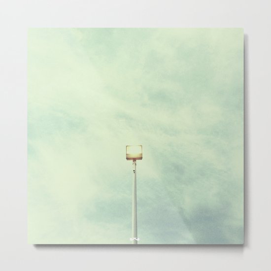 Solitary Fluorescence. Metal Print