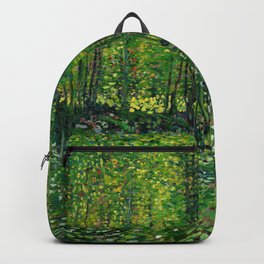 Vincent Van Gogh Trees and Undergrowth 1887 Backpack | Landscape, Purevintagelove, Vintage, Forest, Homedecor, Vincentvangogh, Classic, Oil, Digital Manipulation, Famousart 