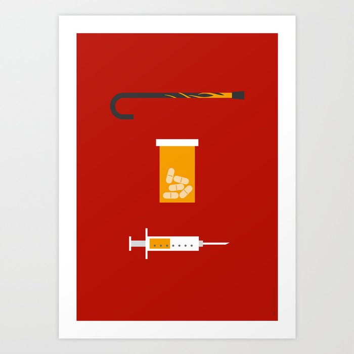 Iconic TV Shows: House MD Art Print