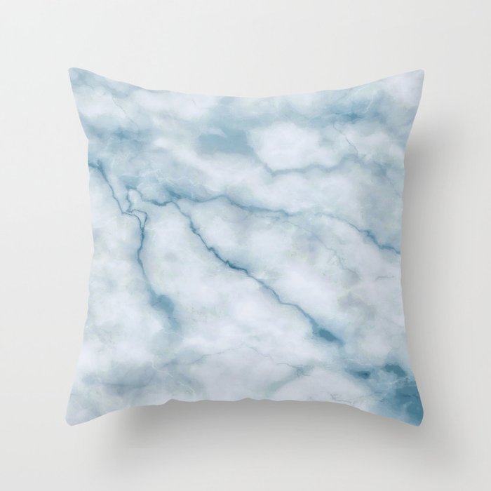 Blue deals marble pillow