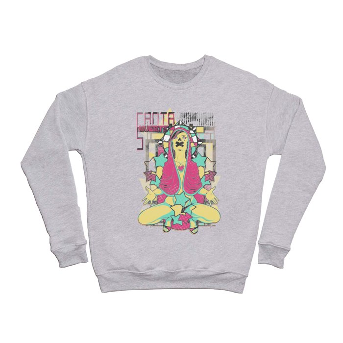 Beautiful Girl with Stars Crewneck Sweatshirt