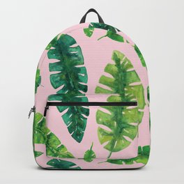Banana Leaf Pattern Backpack