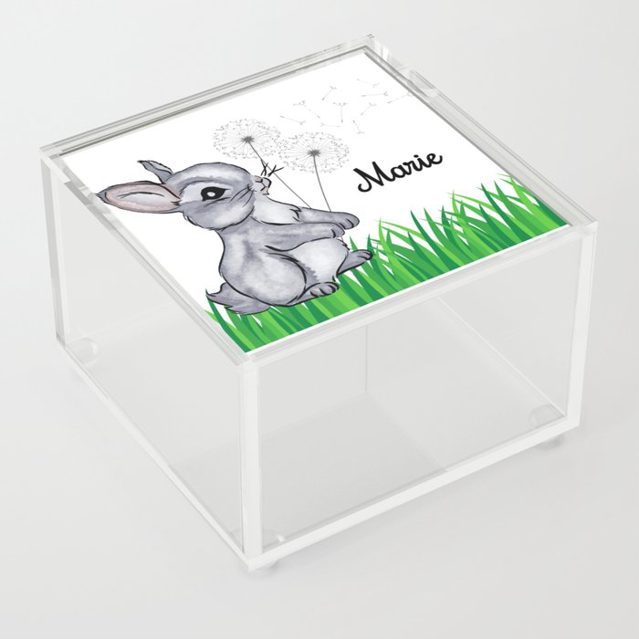 Bunny Name Gift Marie Acrylic Box