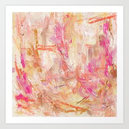 The magician abstract painting  Art Print