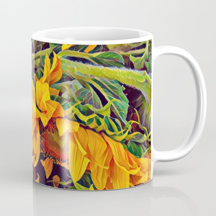 Sunflower Artwork Coffee Mug