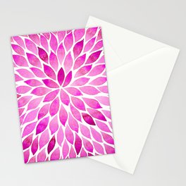 Leaves Pattern - Pink Stationery Card