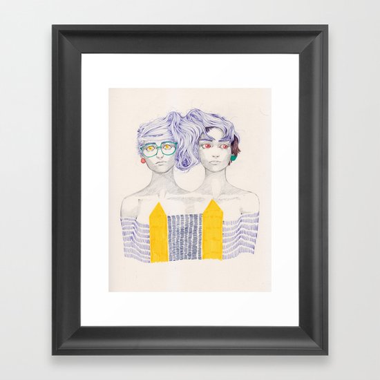 Hair Play 02 Framed Art Print