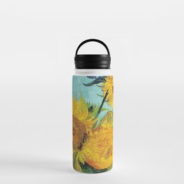 Vincent van Gogh - Three Sunflowers Water Bottle
