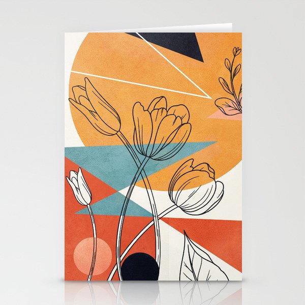 Vibrant Flower Design 1 Stationery Cards
