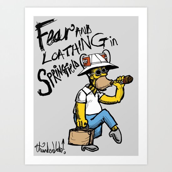 Fear and Loathing in Springfield Art Print