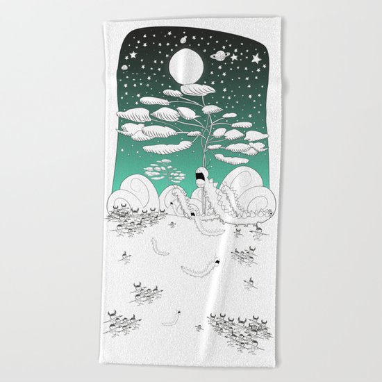 Hunting centipedes Beach Towel