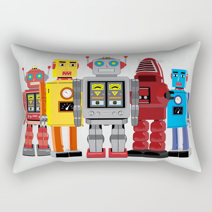 robots Rectangular Pillow