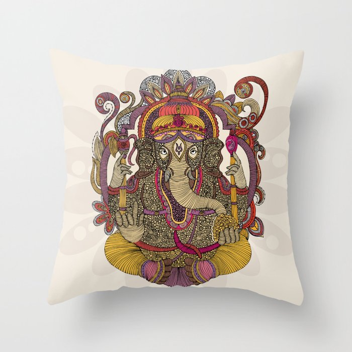 Lord Ganesha Throw Pillow