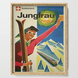 Vintage poster - Jungfrau, Switzerland Serving Tray