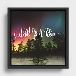 Lights Will Guide you Home Framed Canvas