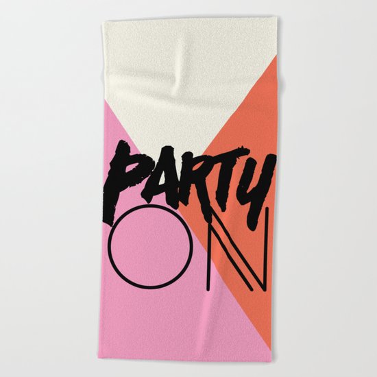 Party On Beach Towel
