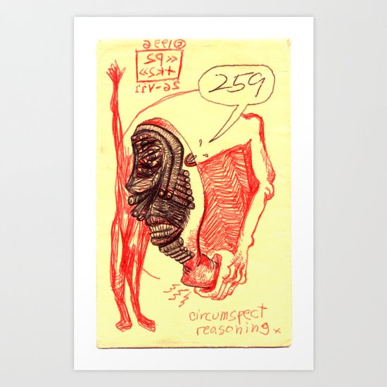 1996-vii-26_259_circumspect reasoning x Art Print