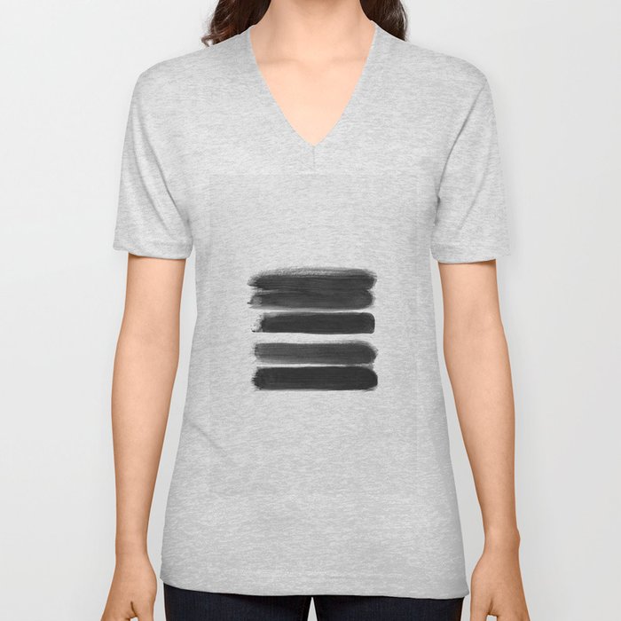 Stripes - No Comment #1 #minimal #painting #decor #art #society6 V Neck T Shirt
