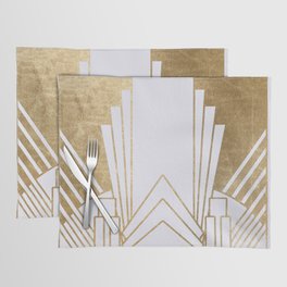 Art Deco design - blonde Placemat